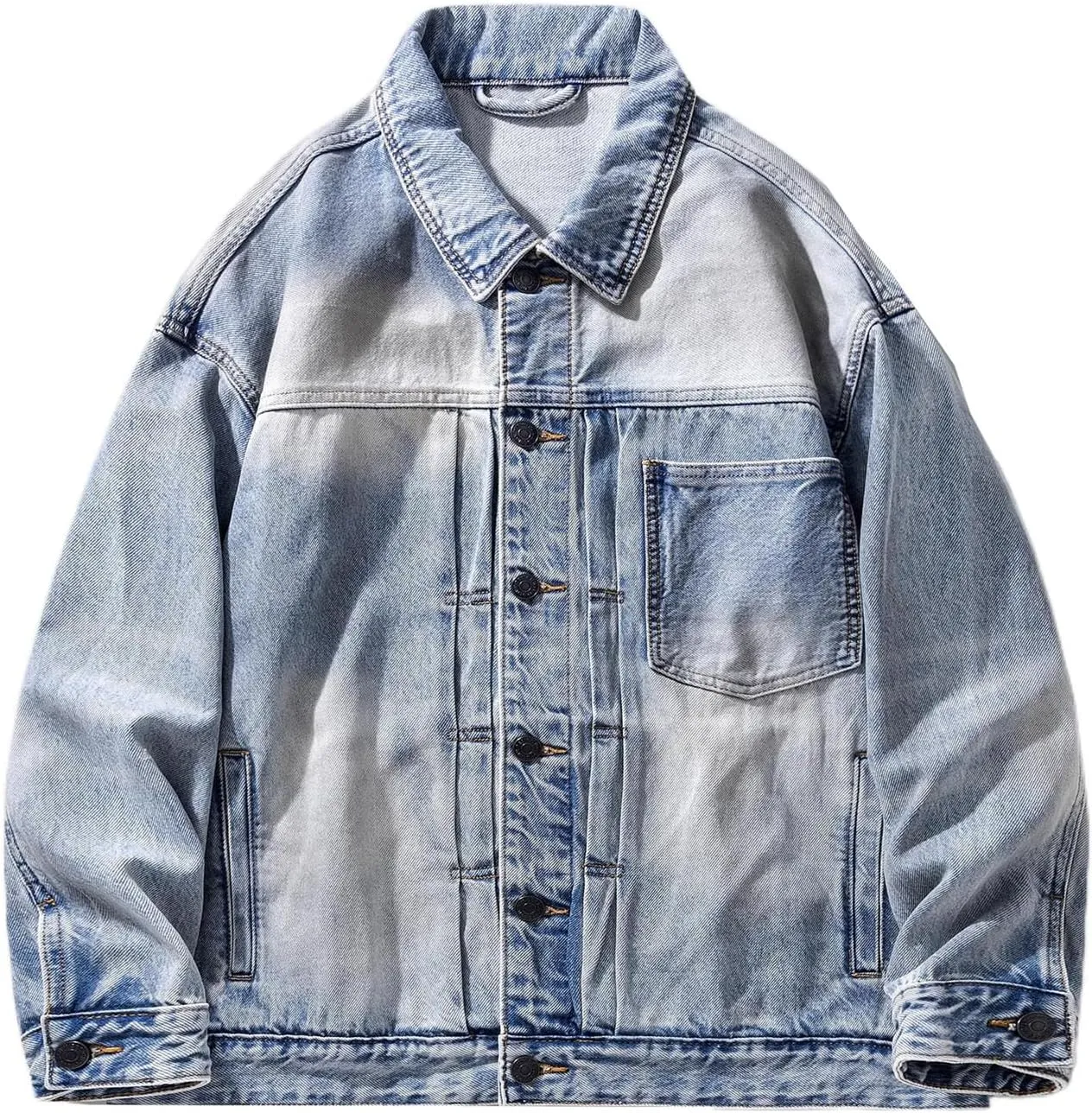 Men's Coat Spring Autumn Retro Loose American Workwear Jacket
