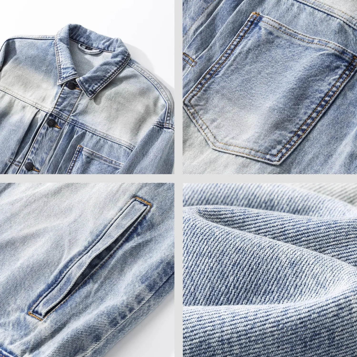 Men's Coat Spring Autumn Retro Loose American Workwear Jacket