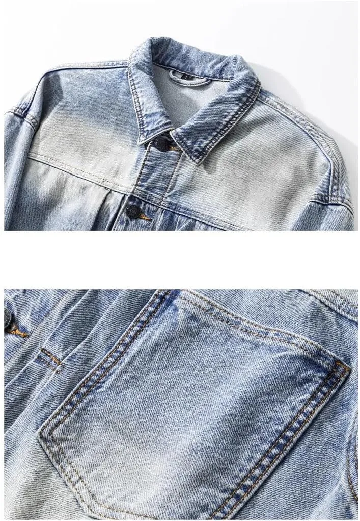 Men's Coat Spring Autumn Retro Loose American Workwear Jacket