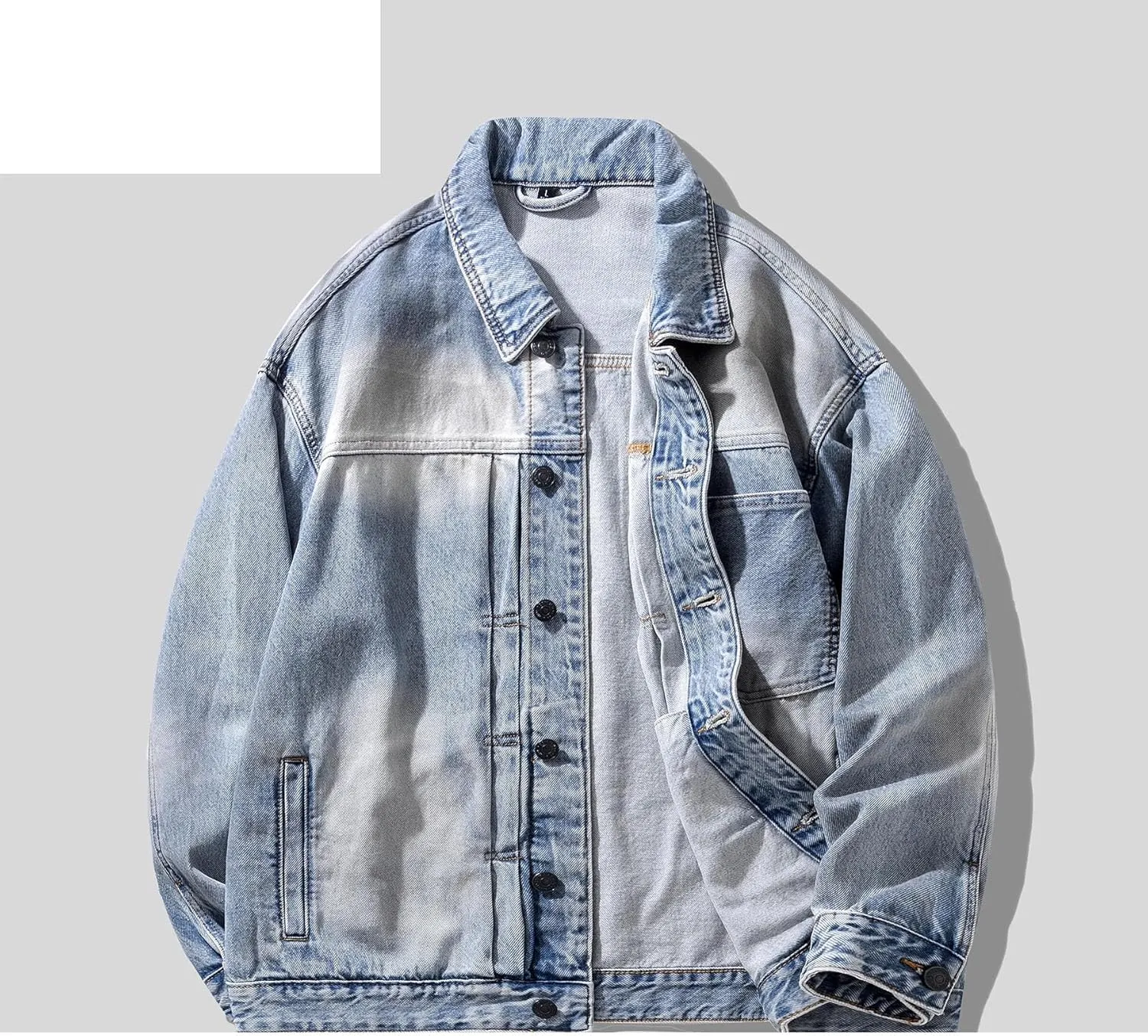 Men's Coat Spring Autumn Retro Loose American Workwear Jacket