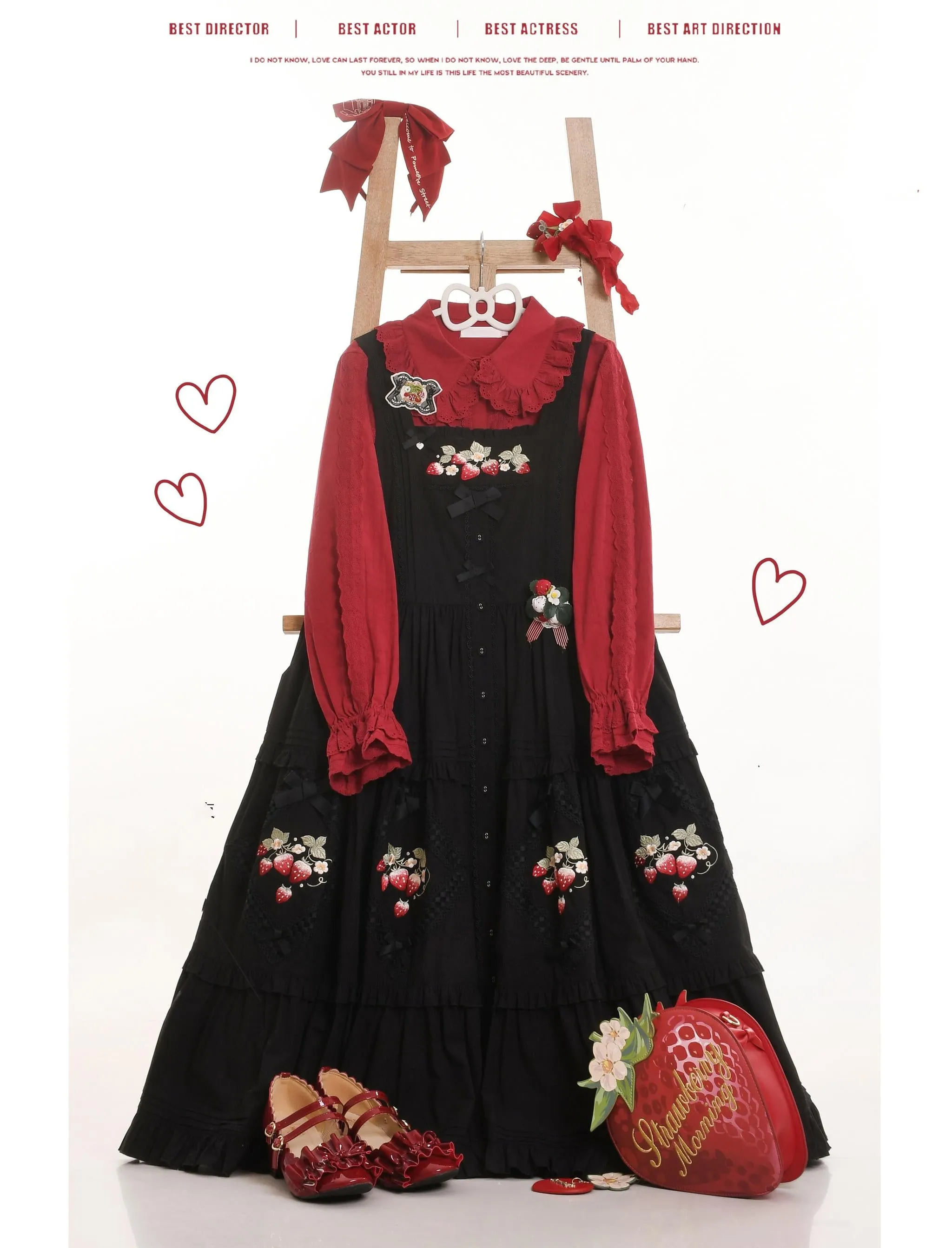MIST~Lily~Kawaii Lolita Blouse Soft Girl Bubble Puff Sleeve