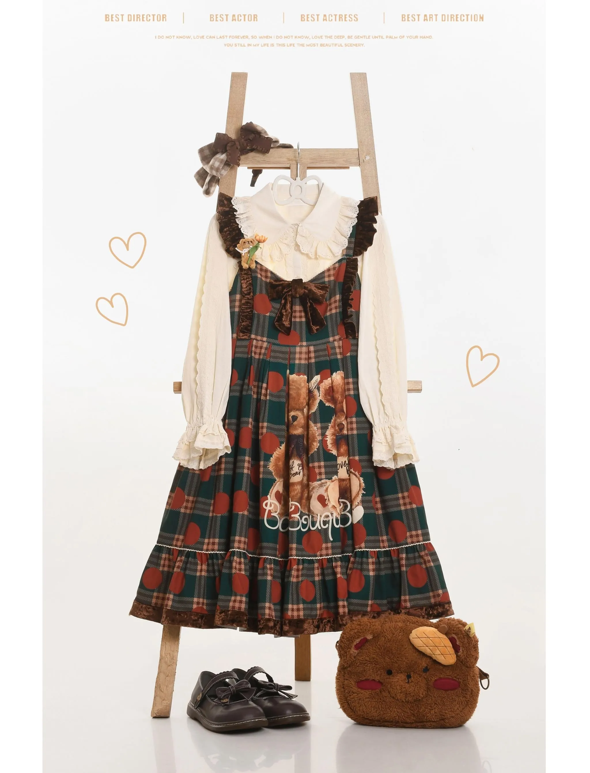 MIST~Lily~Kawaii Lolita Blouse Soft Girl Bubble Puff Sleeve