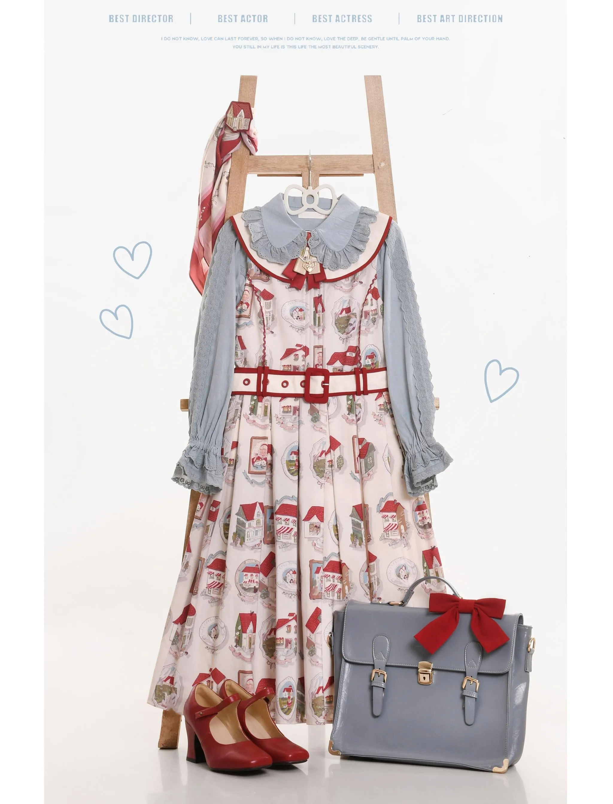 MIST~Lily~Kawaii Lolita Blouse Soft Girl Bubble Puff Sleeve