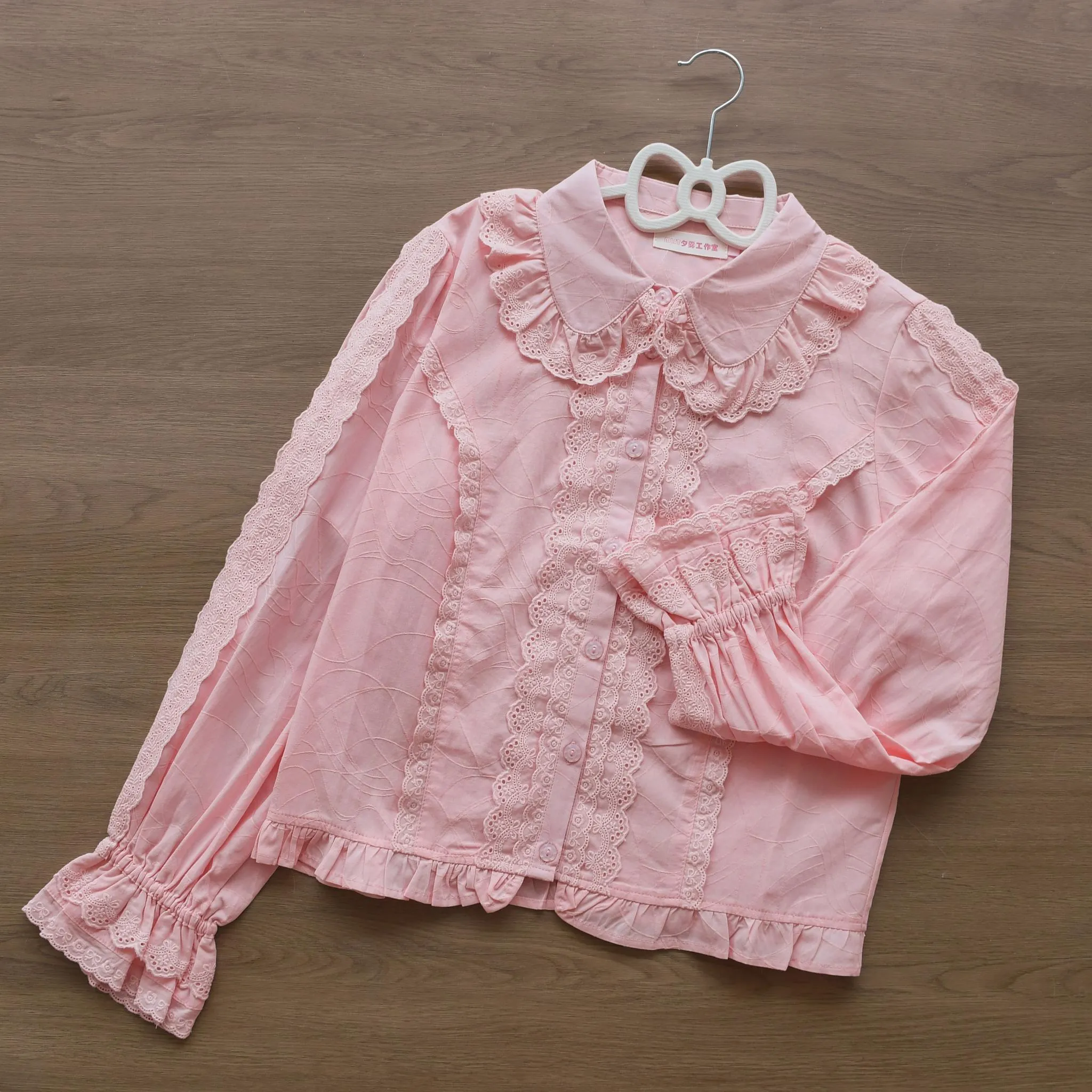 MIST~Lily~Kawaii Lolita Blouse Soft Girl Bubble Puff Sleeve