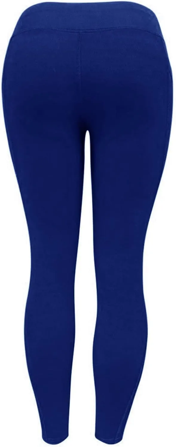Mmoneyake Women's High Waist Yoga Leggings with Pockets Tummy Control Workout Running Pants Compression Buttery Soft Leggings