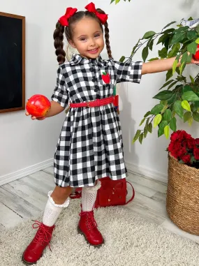 Off To School Preppy Chic Plaid Dress