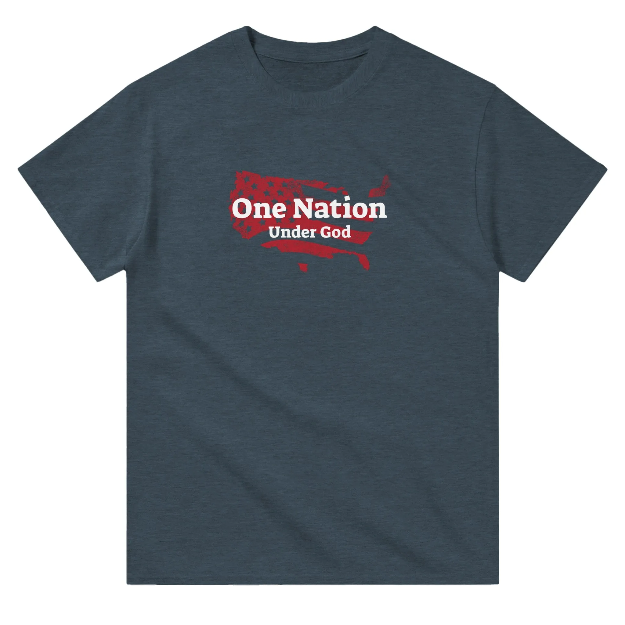 Patriotic USA Shirt – One Nation Under God Graphic Tee