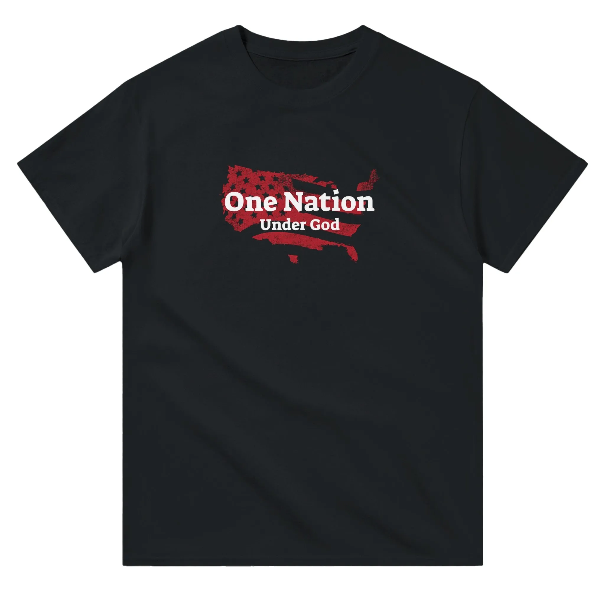 Patriotic USA Shirt – One Nation Under God Graphic Tee