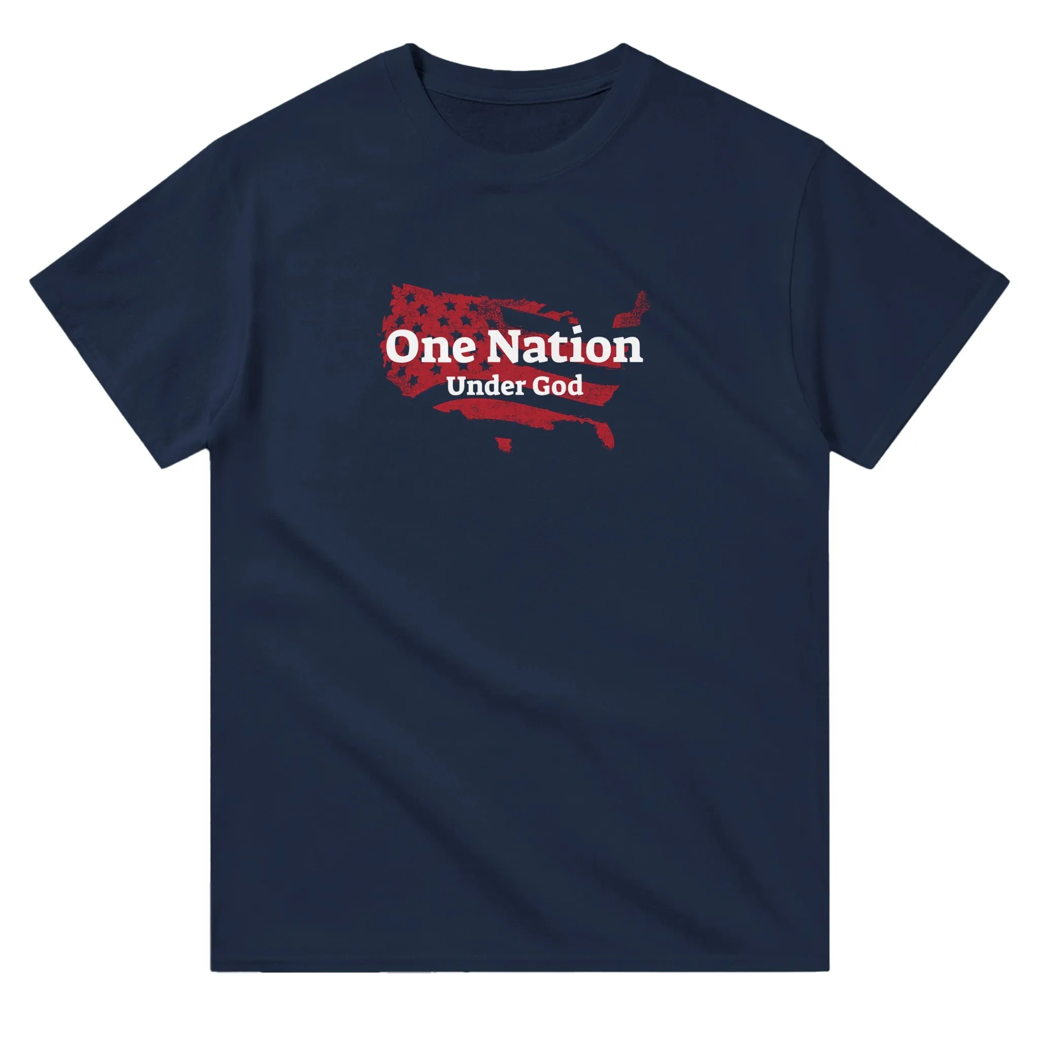Patriotic USA Shirt – One Nation Under God Graphic Tee