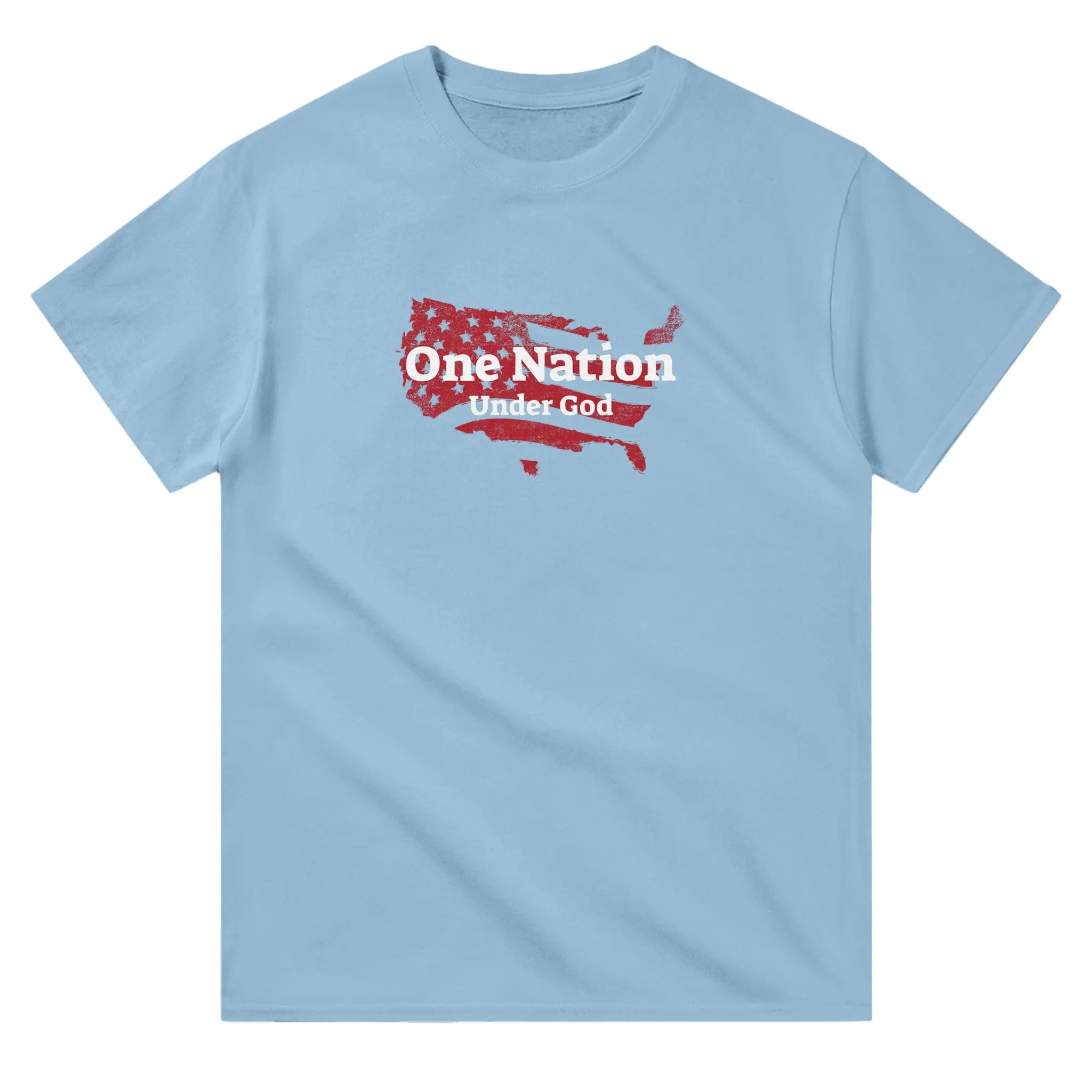 Patriotic USA Shirt – One Nation Under God Graphic Tee