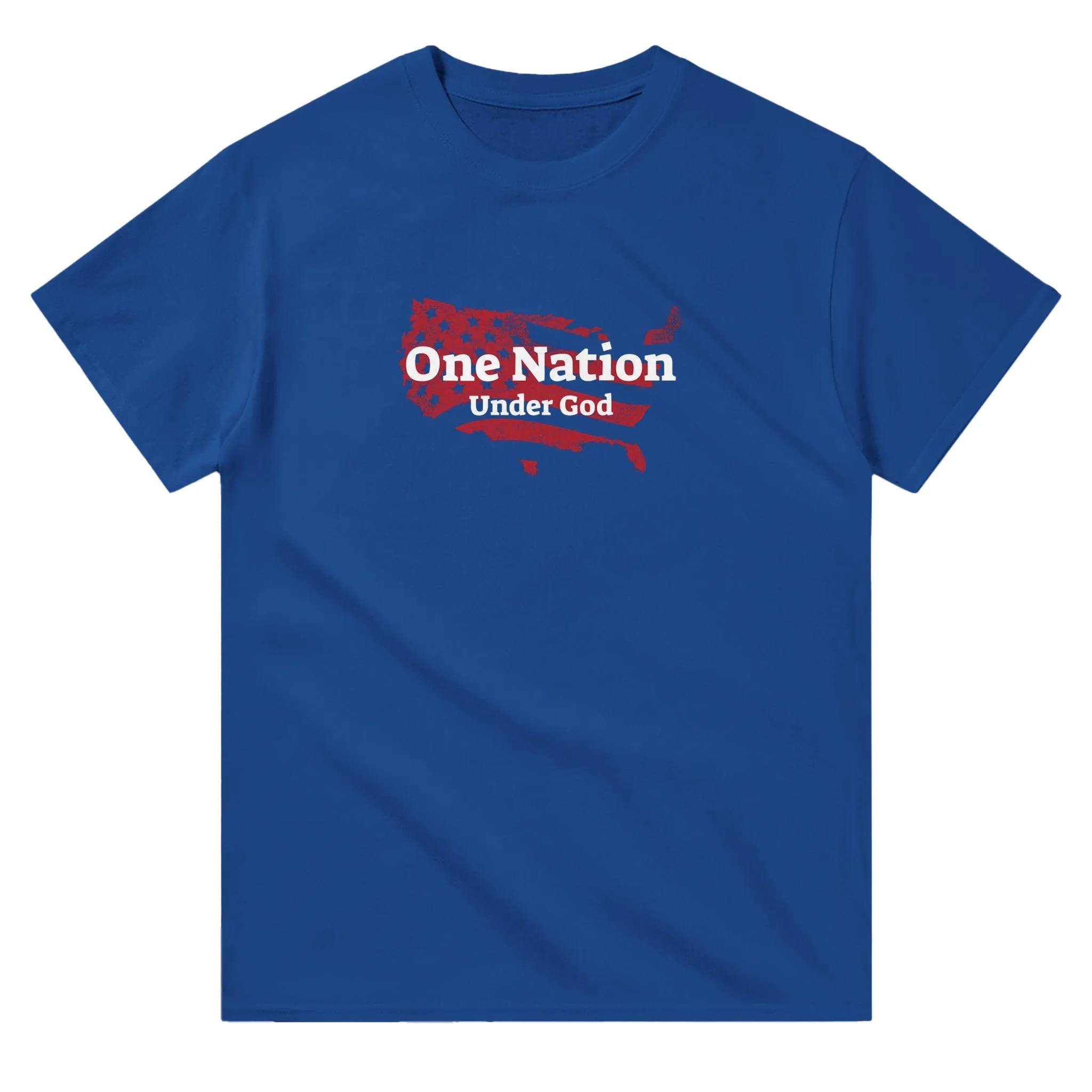 Patriotic USA Shirt – One Nation Under God Graphic Tee