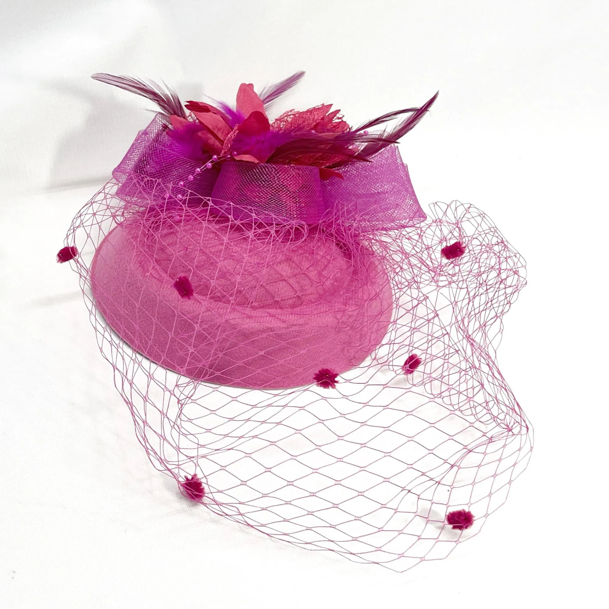 Precious Pink Fascinator Adult Costume Hat