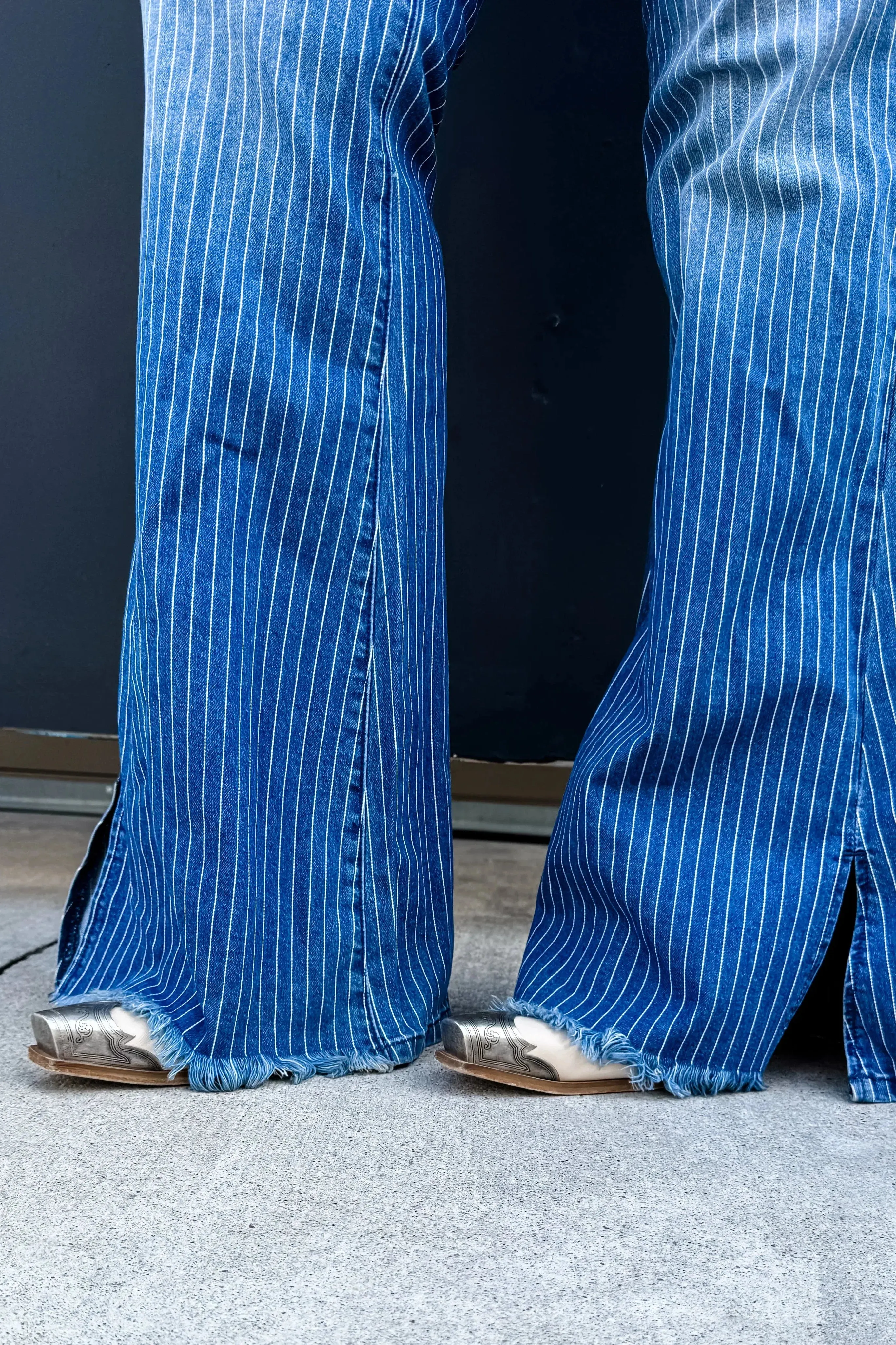 PREORDER: Take Sides Pinstripe Jeans