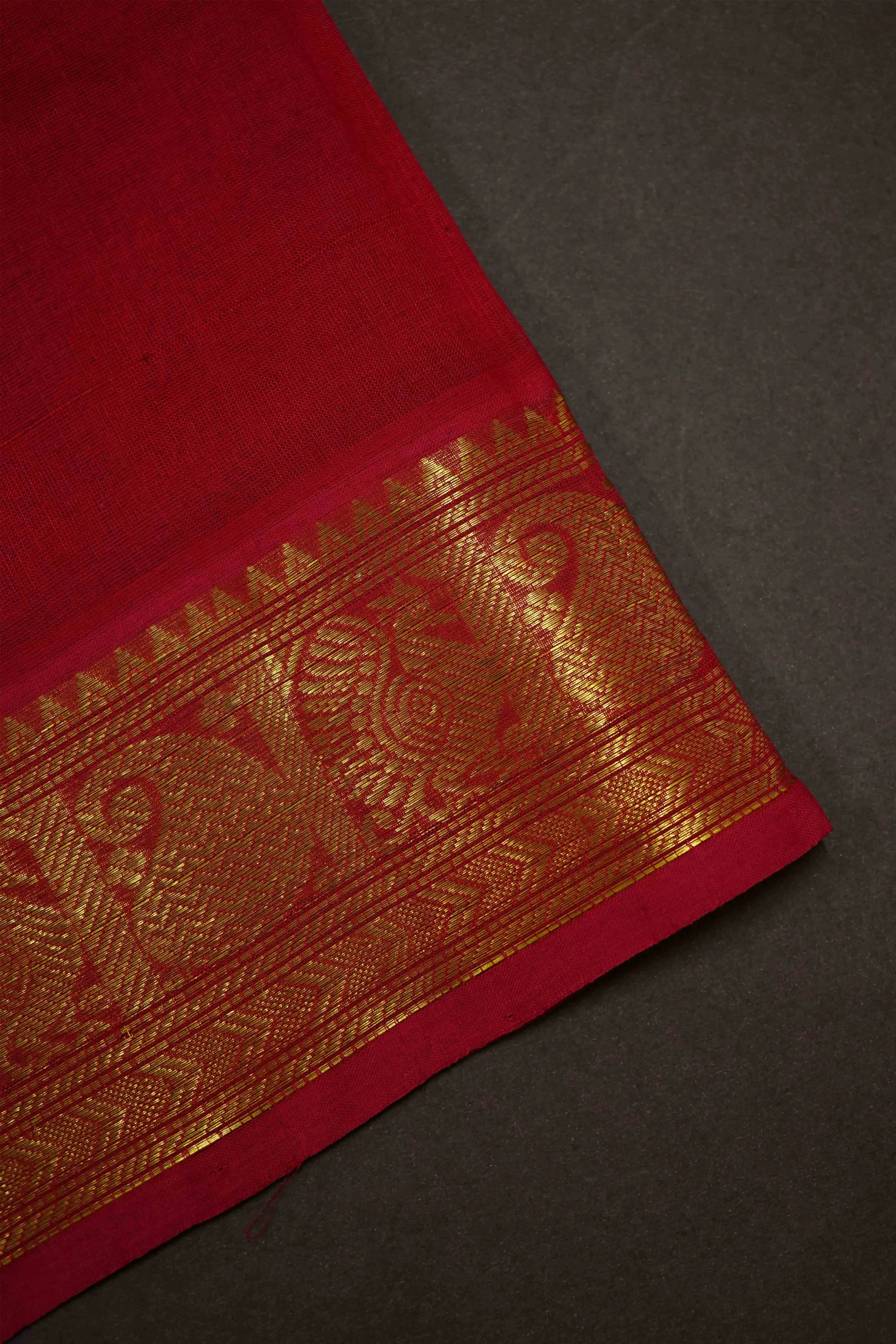 PURE KANCHI SILK COTTON- BLUEBERRY WITH LIGHT PLUM