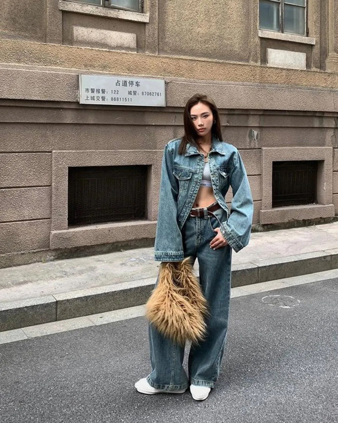 Retro Denim Jacket＆Denim Pants HOZ0008