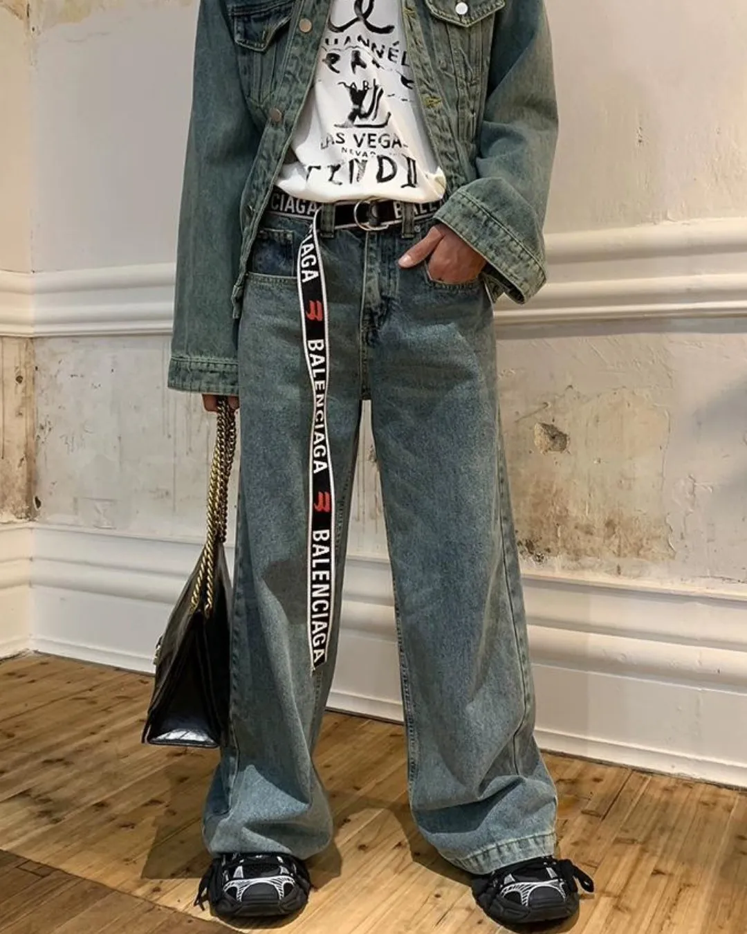 Retro Denim Jacket＆Denim Pants HOZ0008