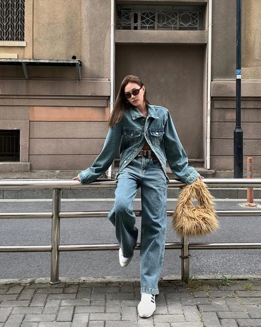 Retro Denim Jacket＆Denim Pants HOZ0008