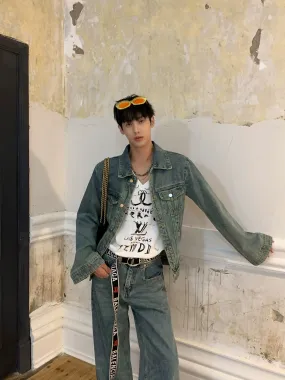 Retro Denim Jacket＆Denim Pants HOZ0008