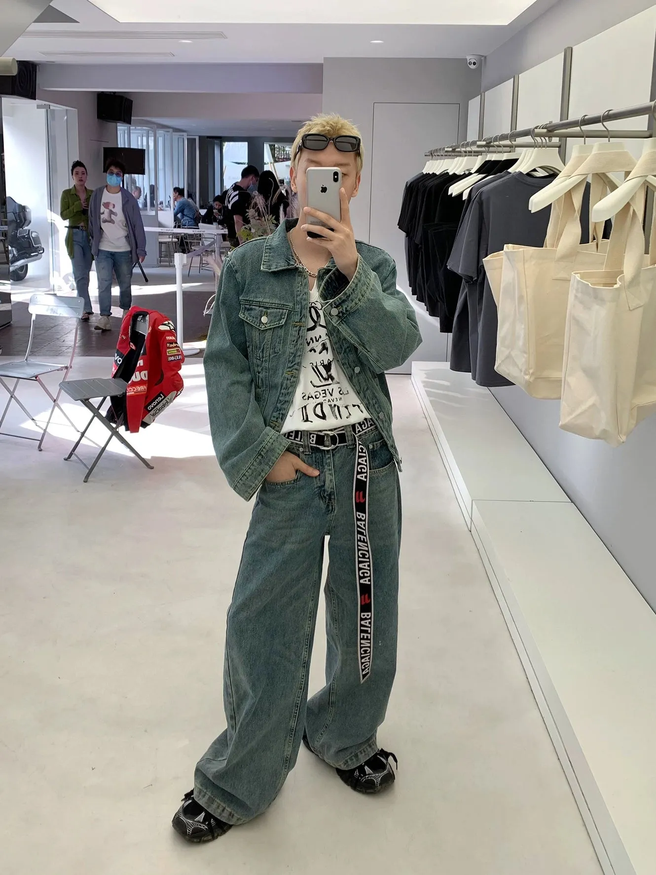 Retro Denim Jacket＆Denim Pants HOZ0008