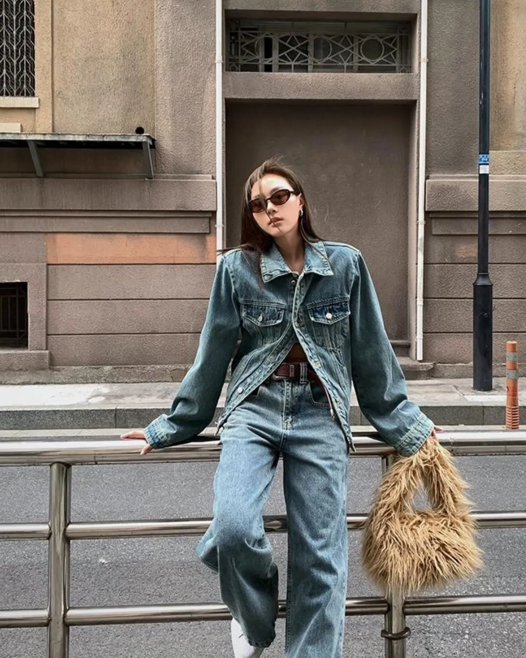 Retro Denim Jacket＆Denim Pants HOZ0008