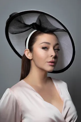 Saucer Hat with Bow Detail - Elan
