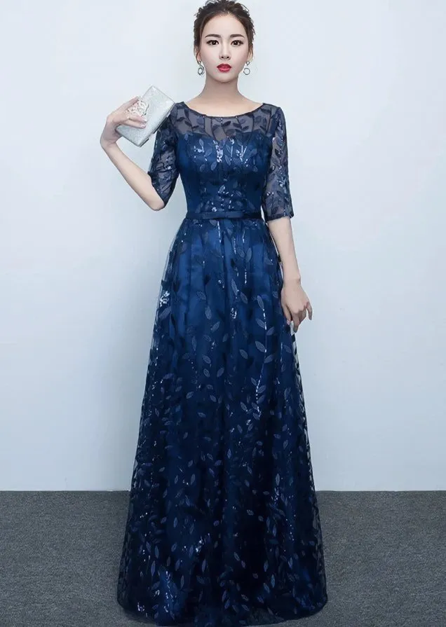 SEQUIN LEAF DRESS