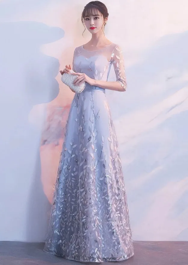 SEQUIN LEAF DRESS