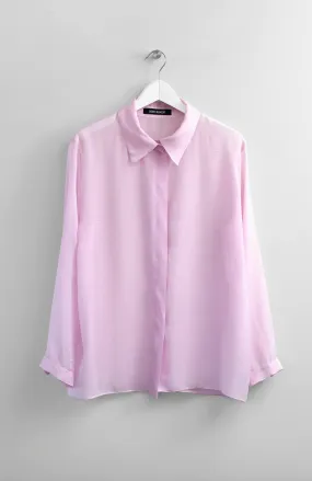 SILK LIGHT PINK BLOUSE