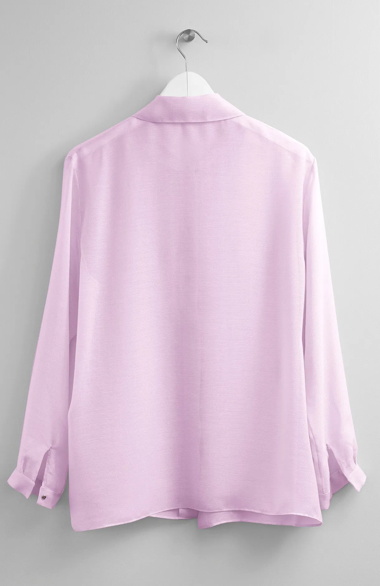 SILK LIGHT PINK BLOUSE