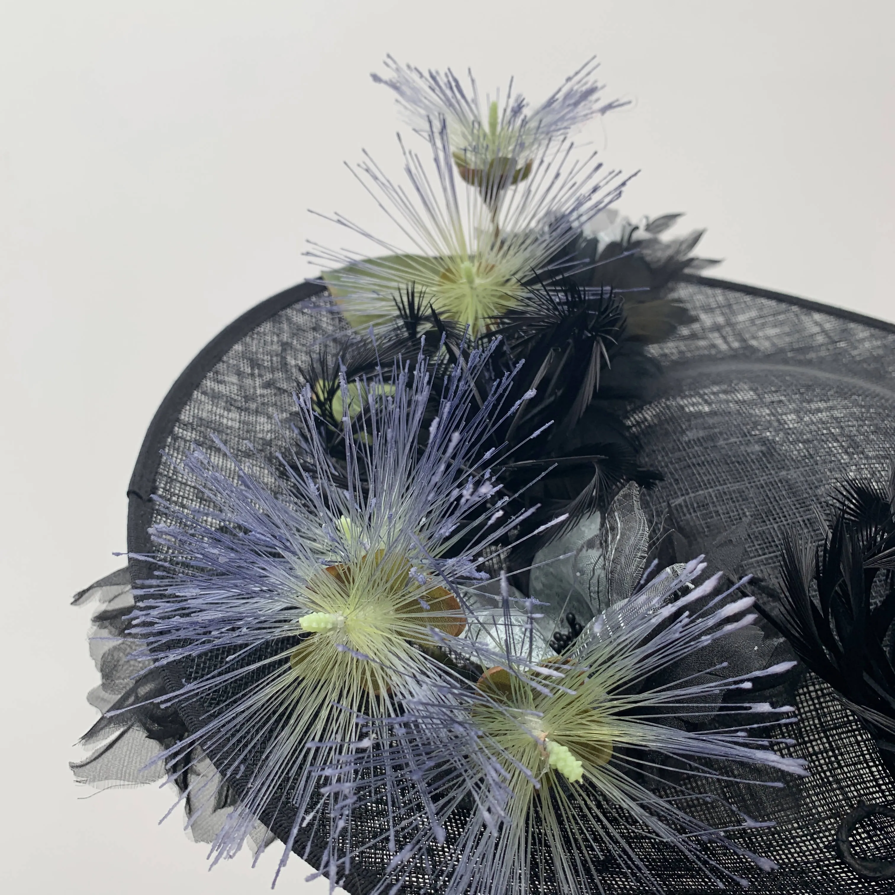 Skylar black cartwheel hat