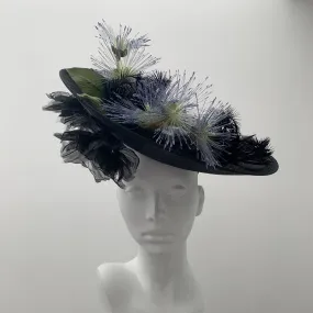 Skylar black cartwheel hat