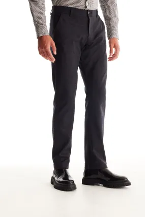 Soft Cloth Dress Pants in Birdseye Jersey - Black Mix