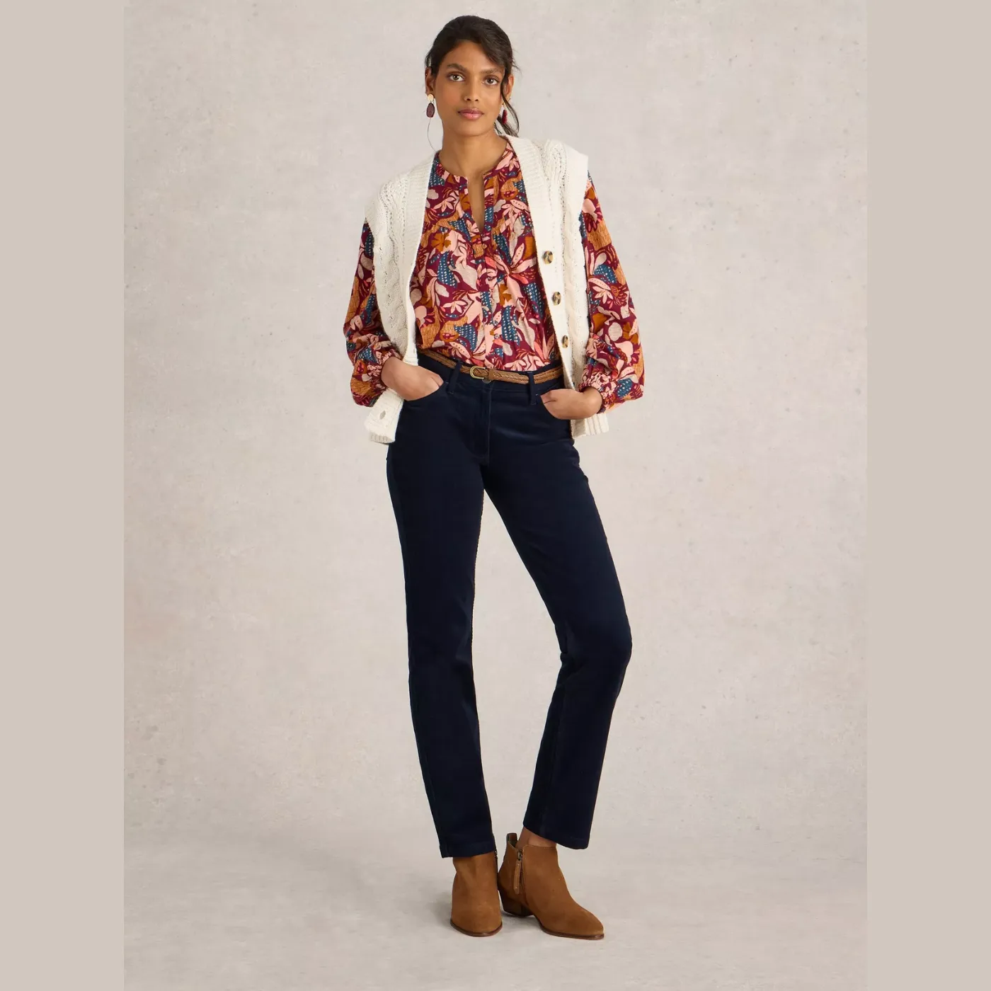 Soft Cord Trousers "Brooke"