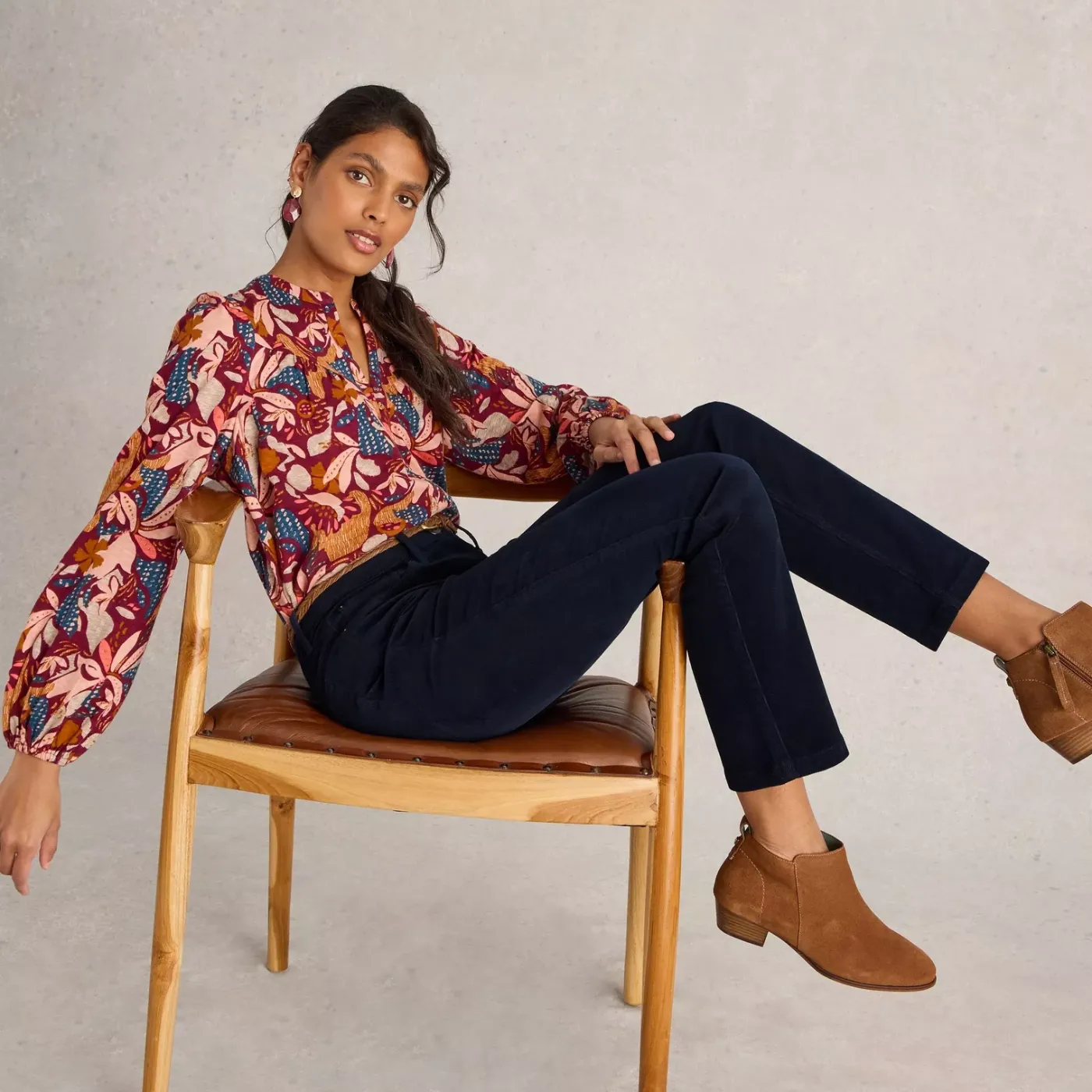 Soft Cord Trousers "Brooke"