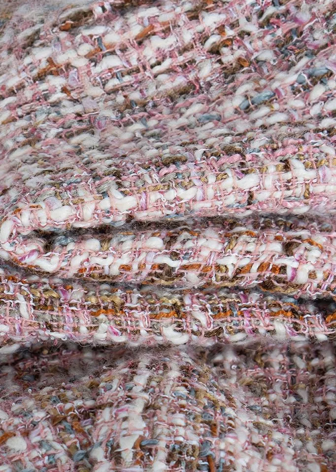 SQUARE TWEED FISHTAIL DRESS