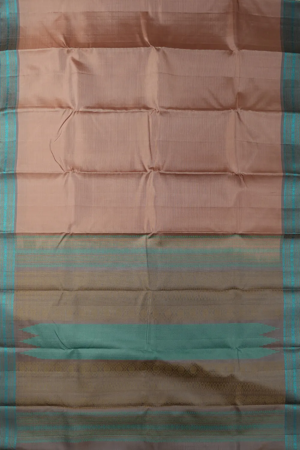 Striped on Light Pink Kanchipuram Silk saree