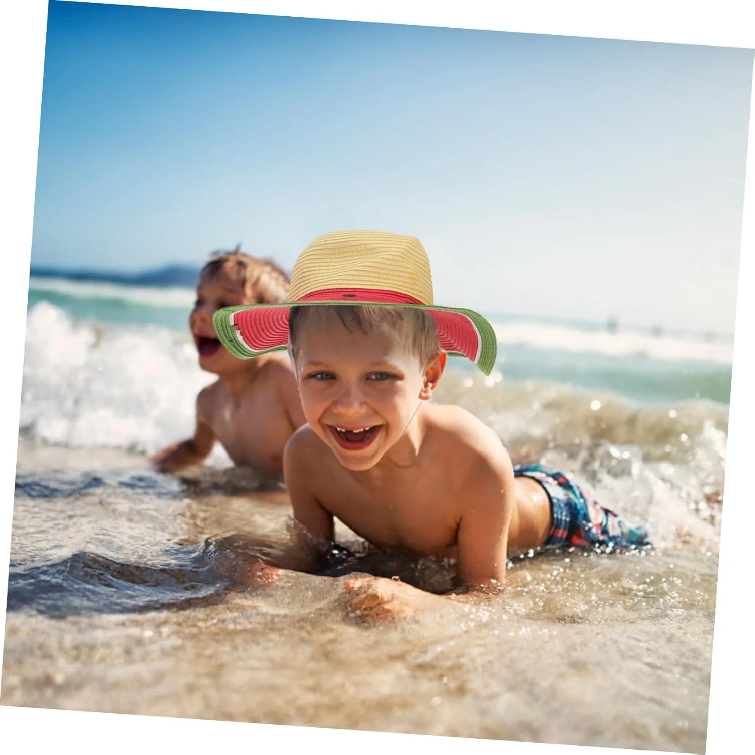 Sun Visor Straw Hat Summer Straw Hat Beach Straw Hat Watermelon Straw Hat Straw Woven Hat Watermelon