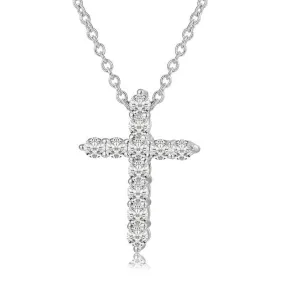 Trendy Cross Diamond Necklace
