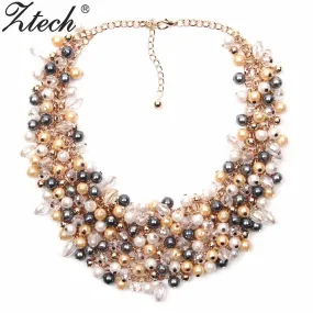 Trendy Palace Beauty simulated pearl Necklace