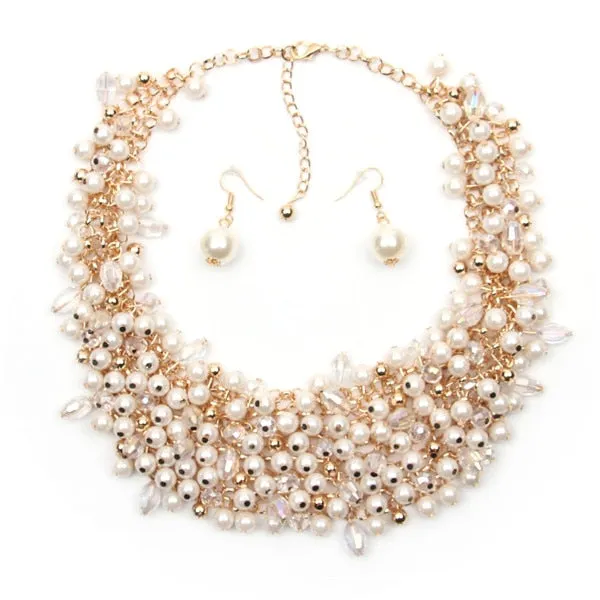 Trendy Palace Beauty simulated pearl Necklace