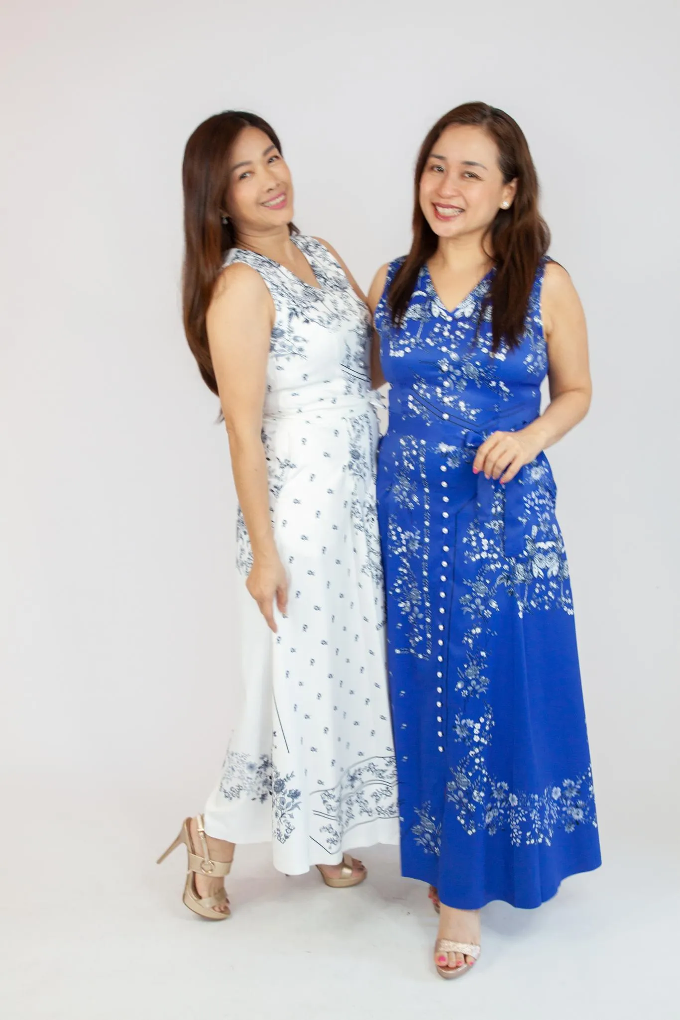 V Neck Pearl Button Dress