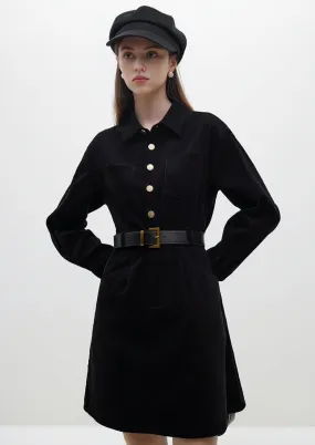 VINTAGE CORDUROY MIDI DRESS