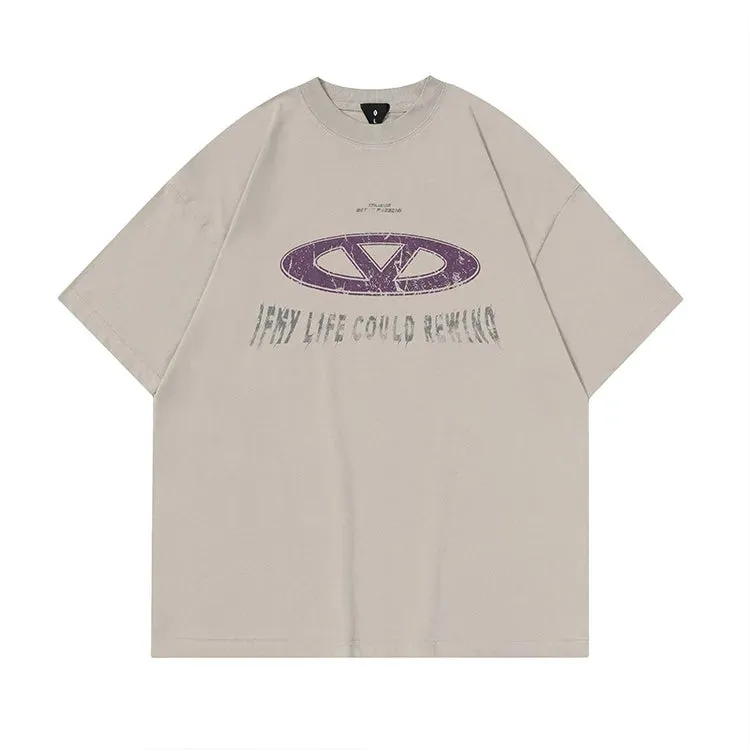 Wasteland Punk Style Vintage Washed Tee - Short Sleeve