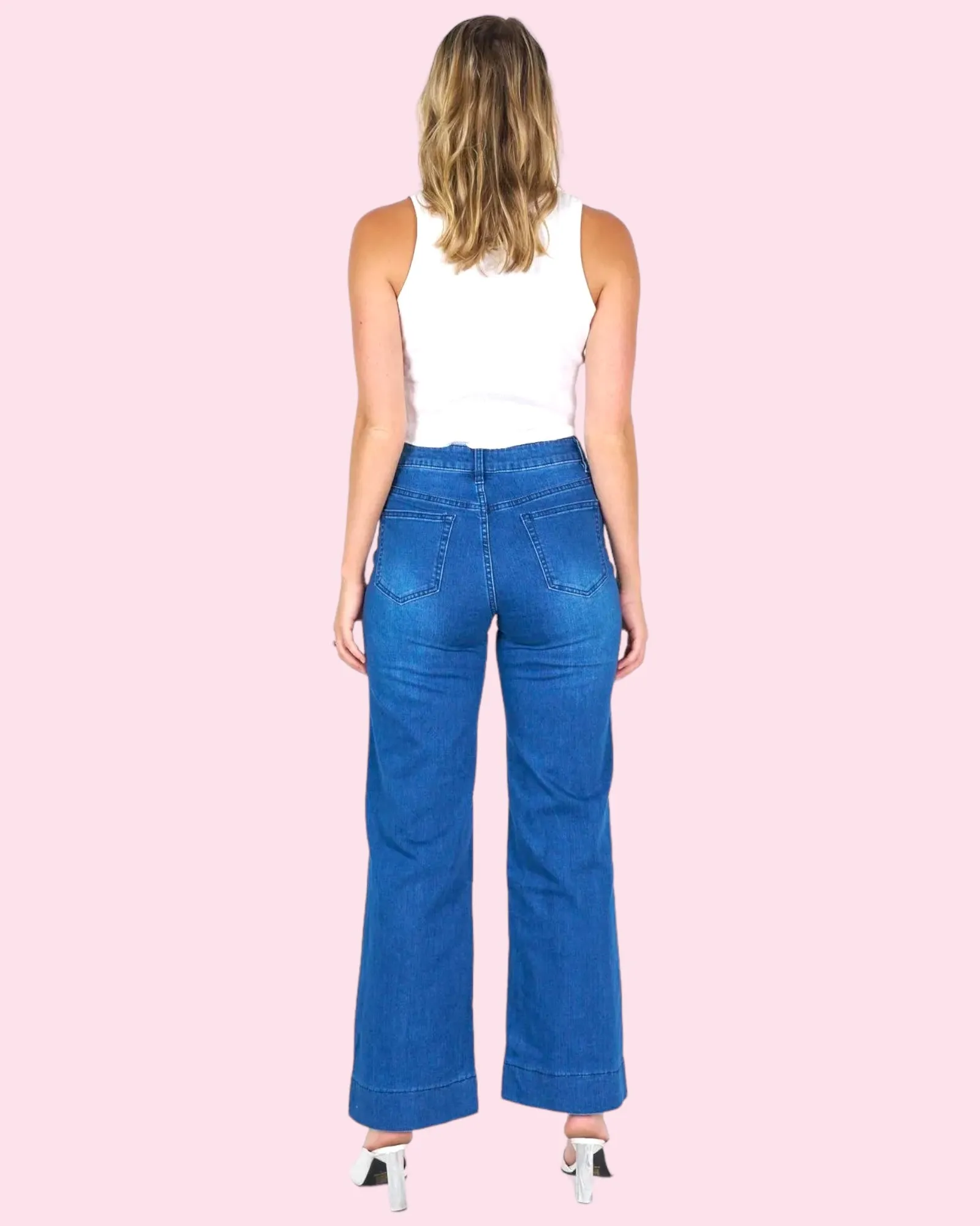 Wendy Jeans - Mid Blue