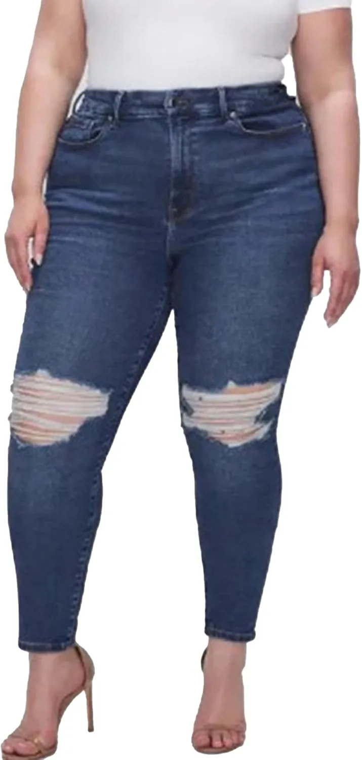 Women's Plus Size Skinny Jeans High Waist Skinny Stretchy Classic Ankle Jeans Slimming Denim Pants