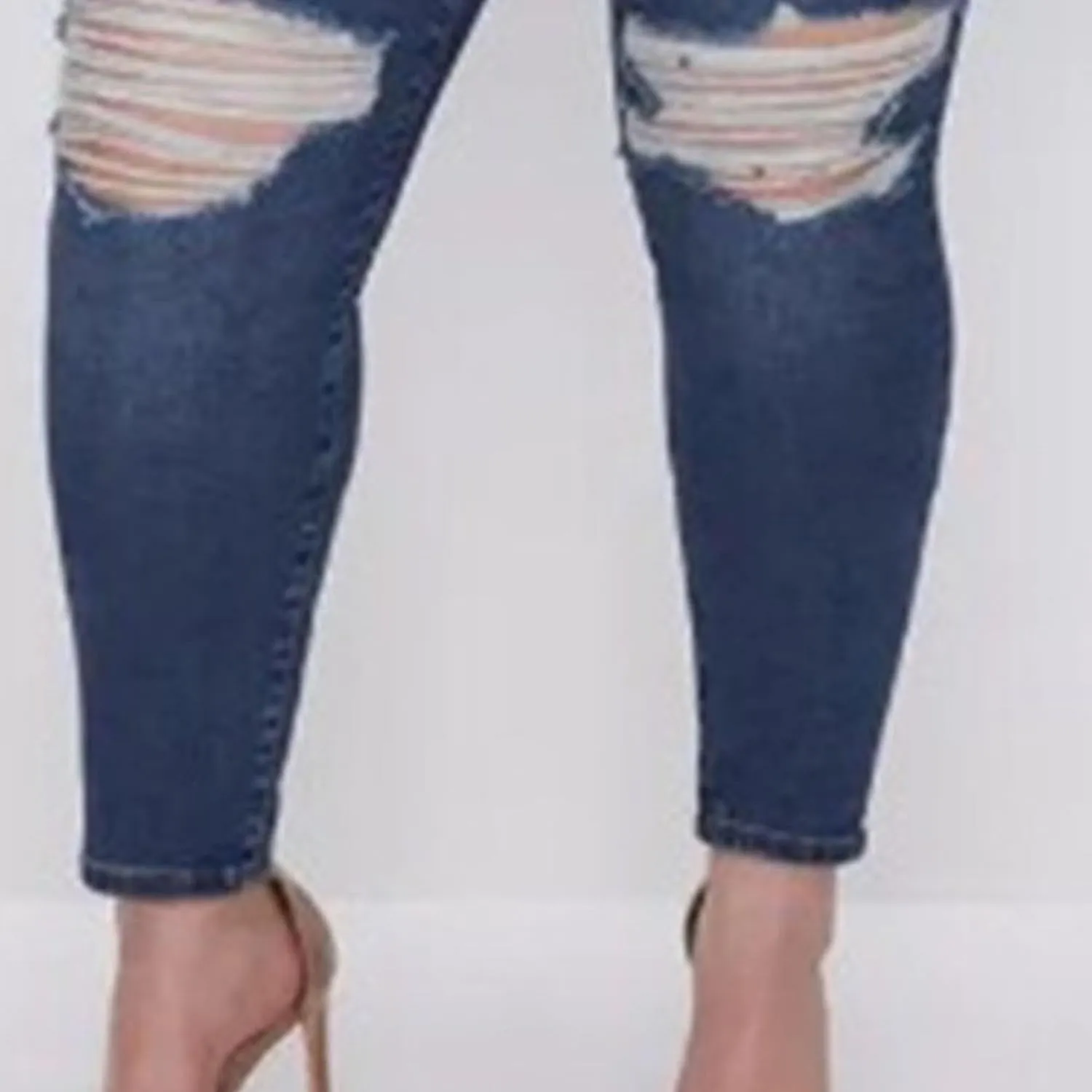 Women's Plus Size Skinny Jeans High Waist Skinny Stretchy Classic Ankle Jeans Slimming Denim Pants