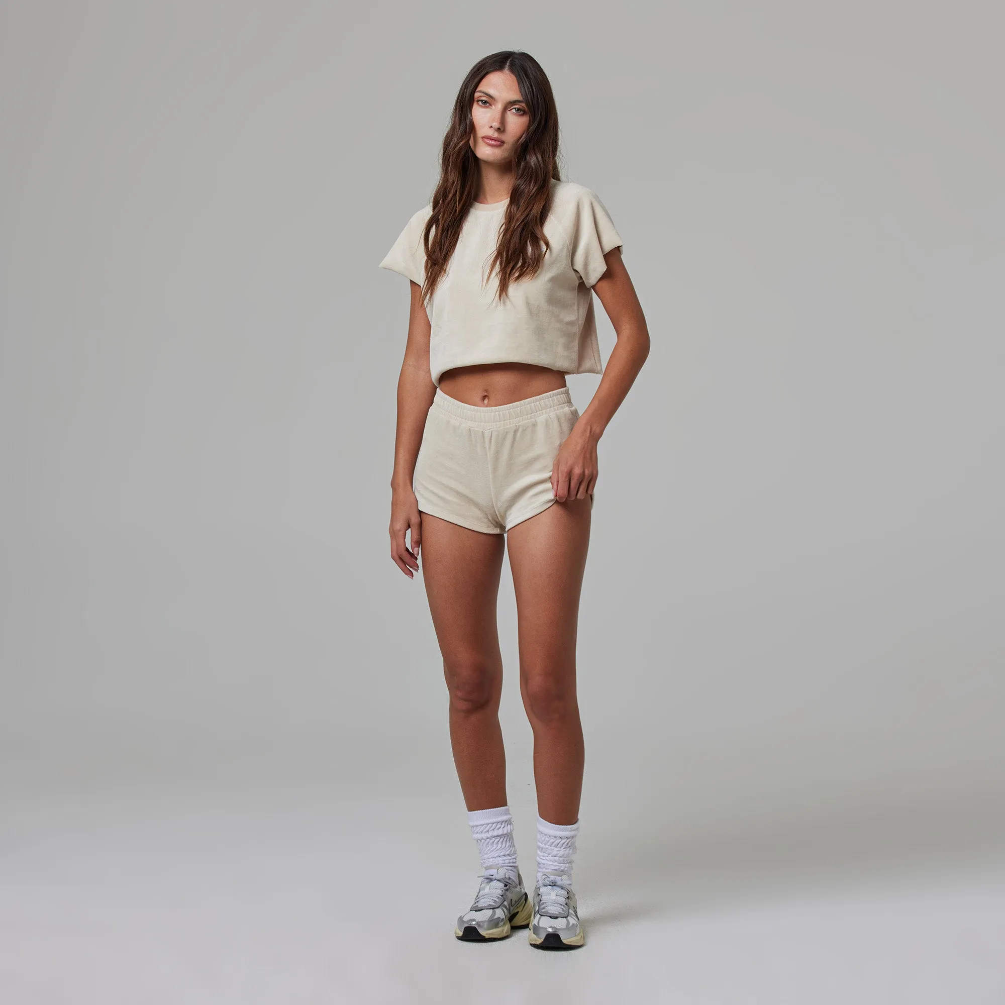 WOMENS TERRY CLOTH RAGLAN TEE