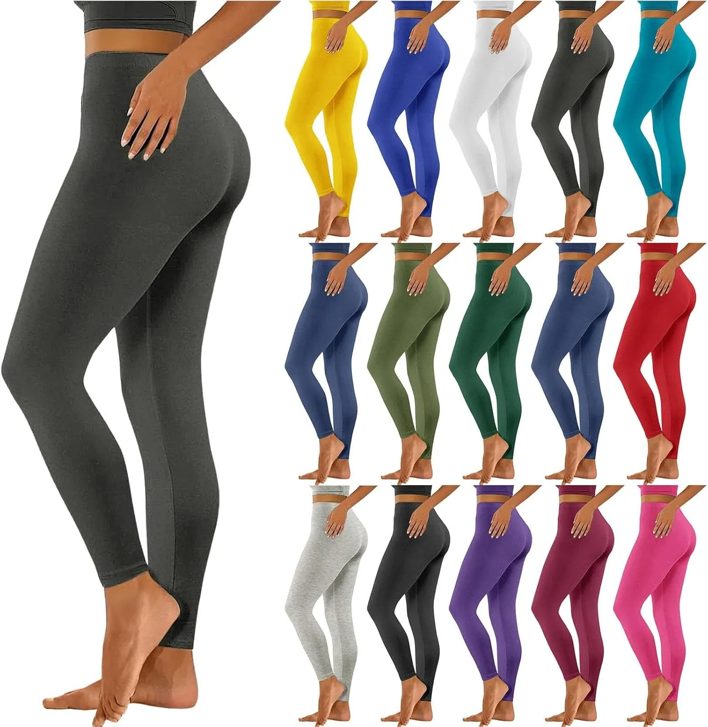 Women's Yoga Pants 2025 Summer Slim Fit Soft Comfy High Elastic Waist Tapered Trousers Gym Fitness Workout Sweatpants