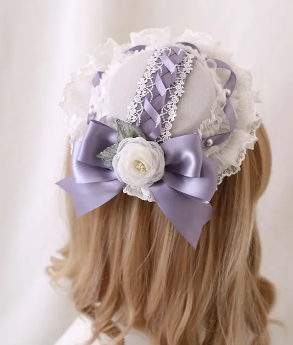 Xiaogui~Elegant Lolita Headdress Bow KC Cuffs Hairpins