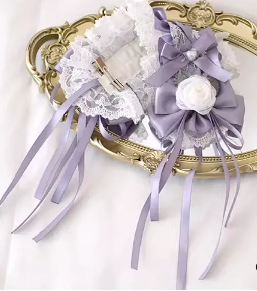 Xiaogui~Elegant Lolita Headdress Bow KC Cuffs Hairpins
